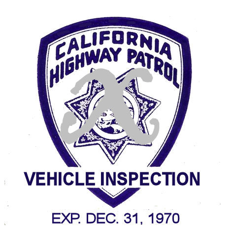(image for) 1970-12 California INSPECTION Sticker